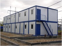 Двухэтажное модульное здание из 16 блок контейнеров общей площадью 230 кв. м.